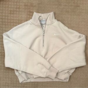 Nike Cream Half-Zip Sweatshirt